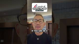 Carnival Cruise Quick Tips - 085 MDR menus