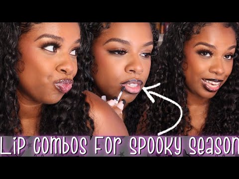 Spooky Season Lip Combos / Halloween Lip Combos