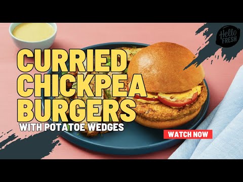HelloFresh Curried Chickpea Burger Recipe 🍔 *ASMR Cooking*