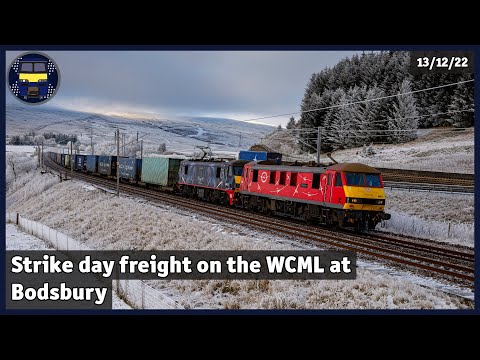 Strike day freight on the WCML at Bodsbury | 13/12/22