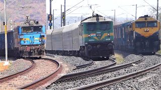 Freight Trains of INDIAN RAILWAYS ! PART 6 #WAG9 and #WDG4 twins #indianrailways #WAG7 #WAG5