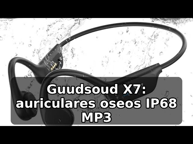 Vídeo relacionado con Guudsoud Auriculares de conducción ósea Bluetooth 6.1, diseño inalámbrico Abierto, micrófono Incorporado, Resistencia al Agua IP56, adecuados para Deportes, Ciclismo, Fitness y Uso en la Oficina