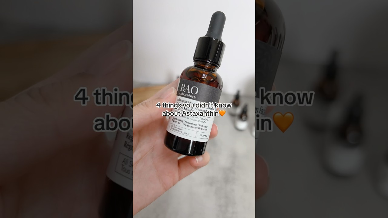 An amazing anti-aging ingredient you should try! #astaxanthin #faceoil #antiaging #veganskincare