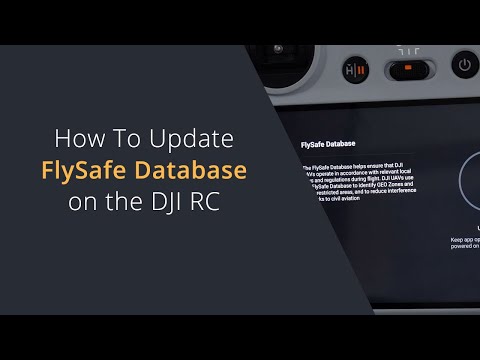 How to Update the FlySafe Database on DJI Drones | Update GEO Zones & Restricted Areas on the DJI RC