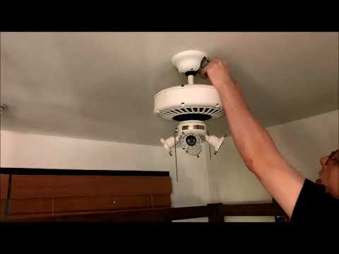 Casablanca Four Seasons Ceiling Fan NIB Unboxing and Installation SPED UP