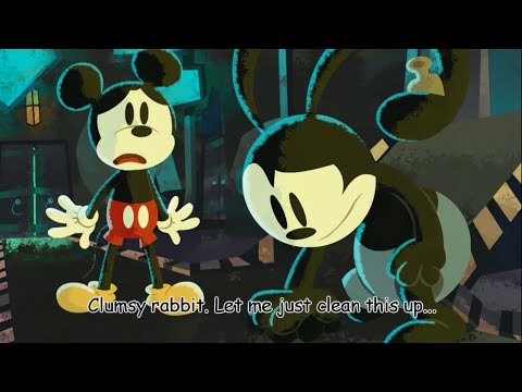 Mickey epic Mickey Mouse Meet Oswald Lucky rabbit HD 4K Ai voice both character voice himself