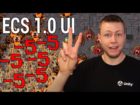 2 Ways to use UI with Unity ECS 1.0 - Unity DOTS Tutorial 2023