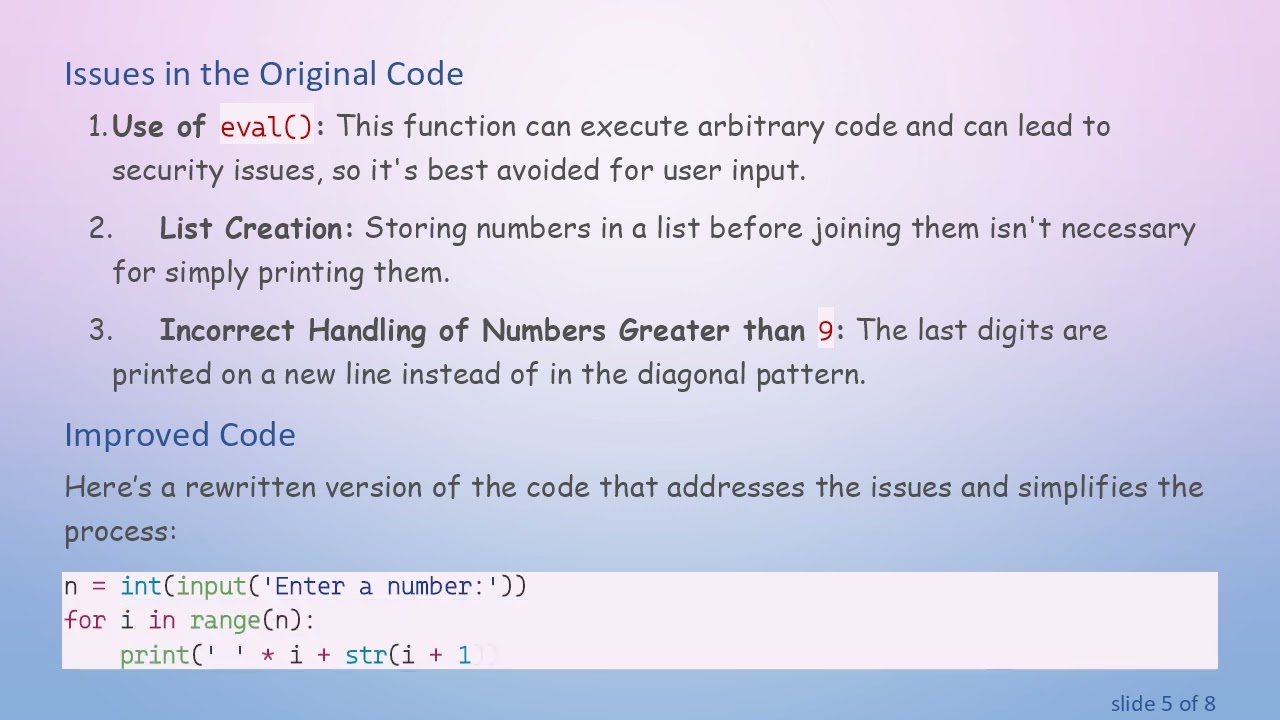 How to Print Numbers Diagonally in Python