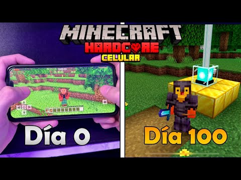 SOBREVIVÍ 100 DIAS EN MINECRAFT CELULAR | MINECRAFT PE
