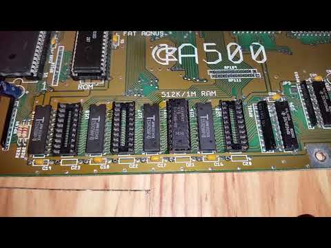 Adding 512K Memory Chips To An Amiga500 For 1MB Onboard
