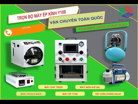 Combo Máy ép kính Y108 dùng tách xoay