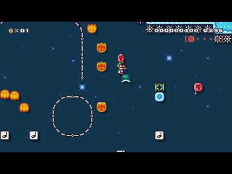 The Night Of Fire! [Auto] by MadIceK1ng - Super Mario Maker 2 - No Commentary 1bv
