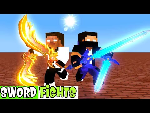 BEST SWORD FIGHTS Monster SchooL | Minecraft Animation