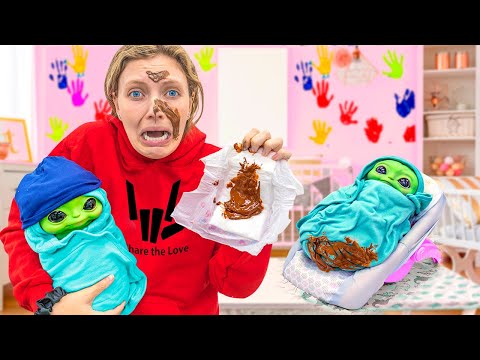 Babysitting Pond Monster Twin BABY for 24 Hours to 3AM Challenge *never doing this again*