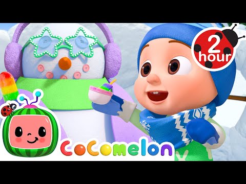 Snowman Animal Tea Party ☃️ CoComelon JJ's Animal Time | Nursery Rhymes & Kids Songs | After School