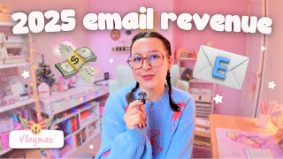 my 2025 email marketing results 📧💸 month-by-month sales breakdown + total revenue revealed!