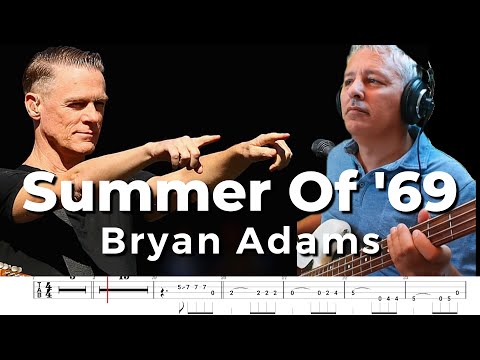 Summer Of 69 by Bryan Adams (Bass Cover + TABS)