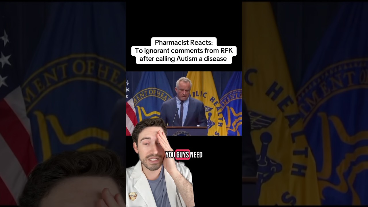 AUTISM IS A DISEASE?!? Pharmacist responds to RFK #pharmacist #doctorreacts #autism #rfkjr