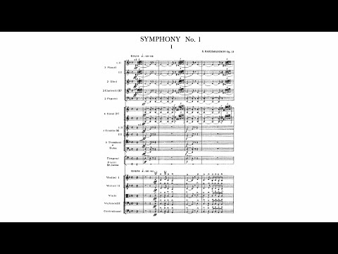 Rachmaninoff: Symphony No. 1 in D minor, Op. 13 (with Score)