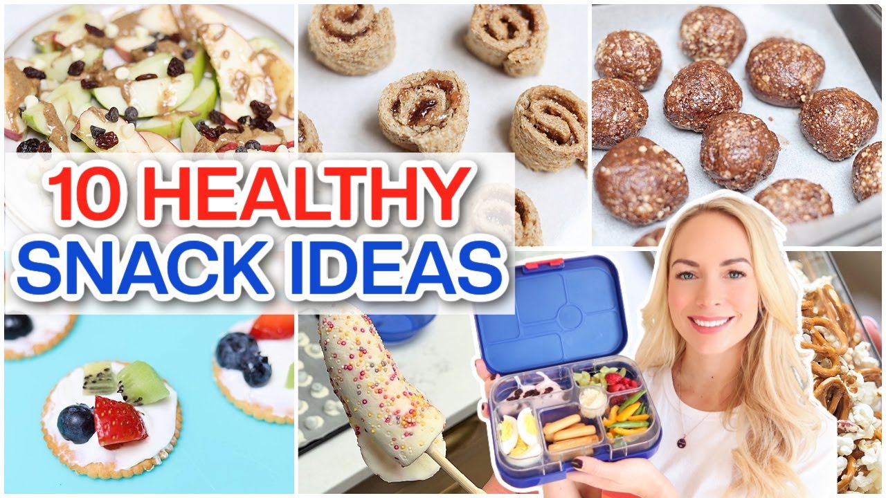 10 Healthy Snack Ideas!  Snack Hacks for Kids  *Snack-spiration*