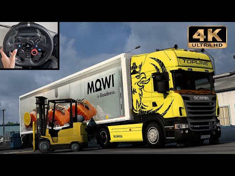 LEGENDARY SCANIA R440 TOPLINE | ETS2 | Logitech G29 Gameplay | 4K