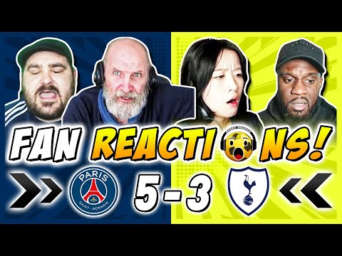 Tottenham Fans GUTTED 🤣 Reactions to PSG 5-3 Tottenham | Champions League Fan Reactions