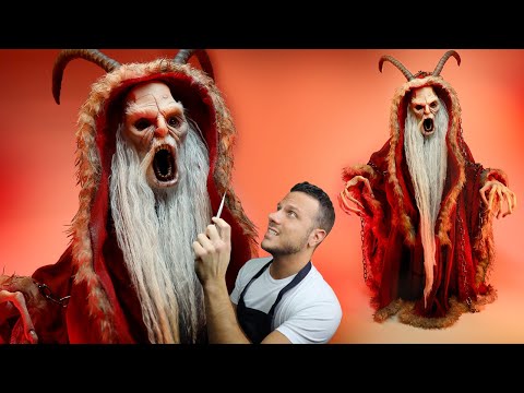 I Made a HUGE Epic KRAMPUS Figure from Scratch!