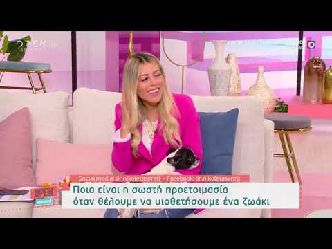 Dr. Nikoleta Sereti - Ποια είναι η σωστή προετοιμασία όταν θέλουμε να υιοθετήσουμε ένα ζωάκι