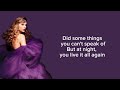 TAYLOR SWIFT - Innocent (Taylor’s Version) (Lyrics)