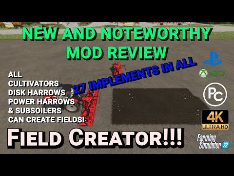 Field Creator | Mod Review | Farming Simulator 22