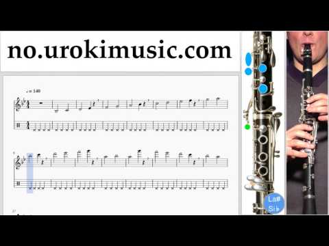 Lær å Spille Klarinett Miley Cyrus - Malibu Melodi Trening Del#1 um-i935
