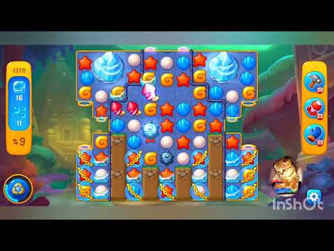 Fishdom,1370 level,no Booster - 1370 уровень, прохождение без бустеров.