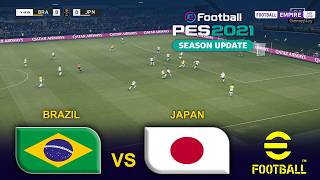 PES 21 - Brazil vs Japan 🎮 | eFootball PES 2021 Gameplay | Video Game Simulation - Round of 32 PES 21 - Brazil vs Japan 🎮 | eFootball PES 2021 Gameplay | Video Game Simulation - Round of 32