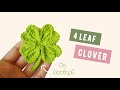 Crochet Your Own NO SEW Four Leaf Clover Quick And Easy Crochet Leaf