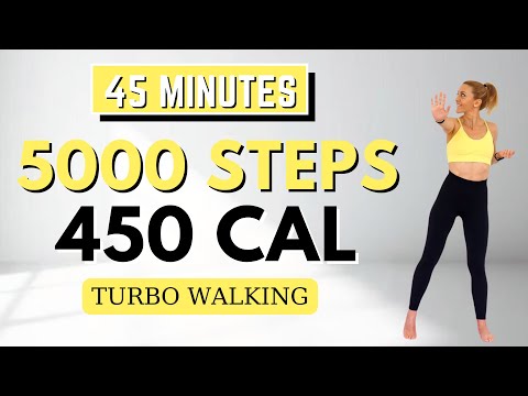 🔥5000 STEPS TURBO WALKING🔥FAST WALKING for WEIGHT LOSS🔥KNEE FRIENDLY🔥NO JUMPING🔥FAT BURNING CARDIO🔥