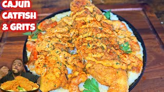 The Best Cajun Catfish and Grits with Seafood Remoulade