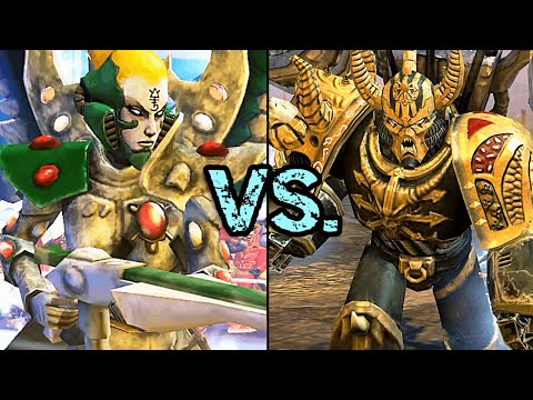 3 Eldar Craftworlds vs Abaddon's Black Crusade! - Astartes Mod | WH40K: Dawn of War 2: Retribution