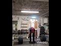 220kg deficit deadlift 5x5 reps