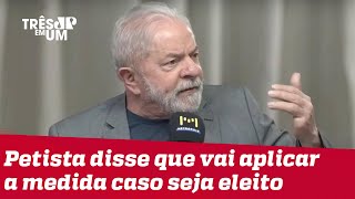 Lula volta a defender regulamentação da mídia