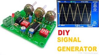 How to make a Signal Generator | Function Generator DIY| Sine,Triangle and Square Waveforms