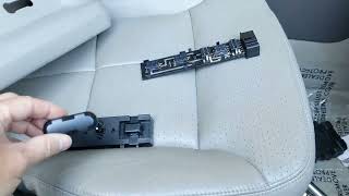 2007 Lincoln MKX - power seat stuck reclined (bad switch - worn out)