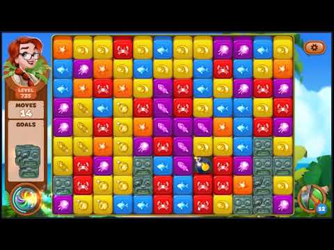 Lost Island Blast Adventure Level 735 - NO BOOSTERS 🏝️ | SKILLGAMING ✔️