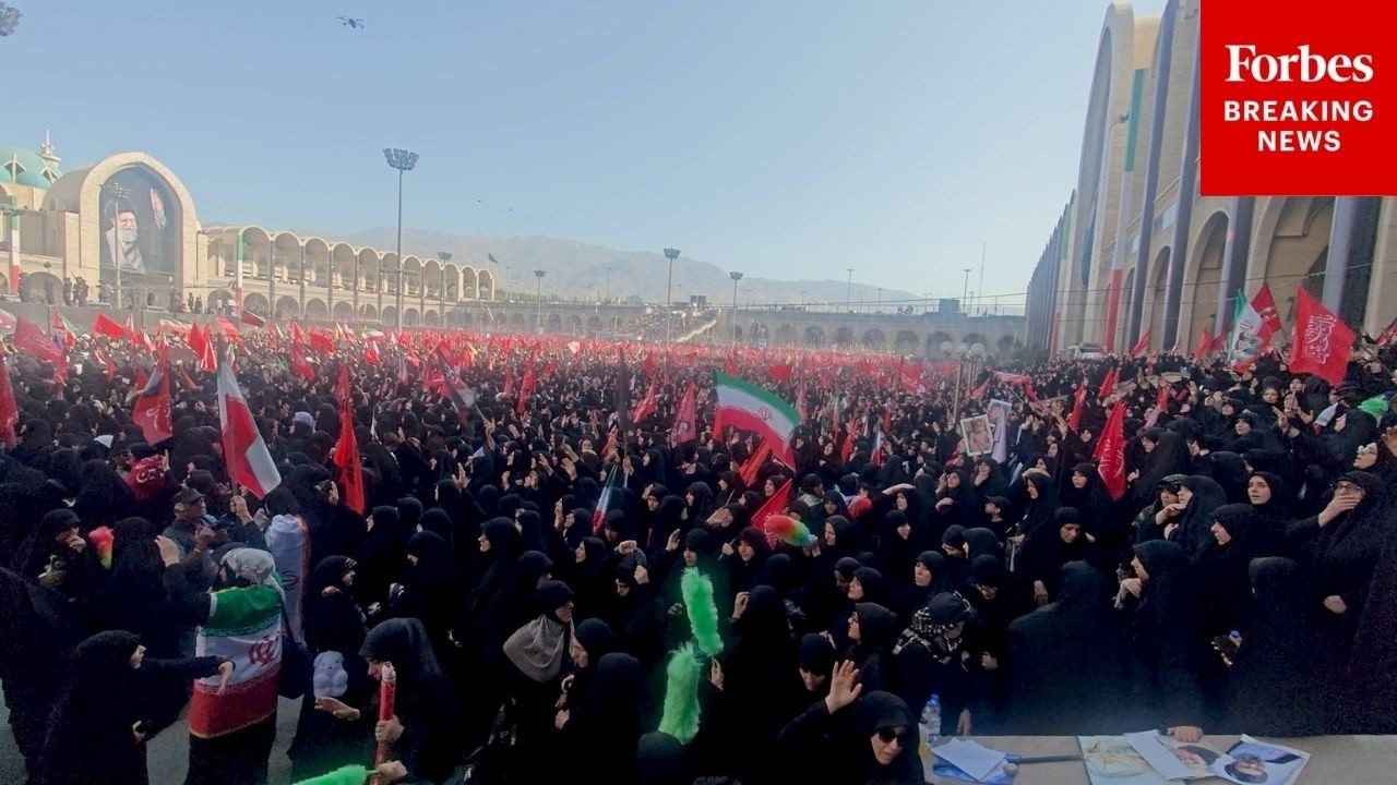 Video | Iranians Gather To Mourn Death Of Former Supreme Leader Ali Khamenei In Massive Funeral