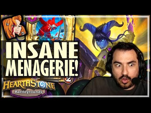 INSANE DIVINE MENAGERIE BUILD! - Hearthstone Battlegrounds