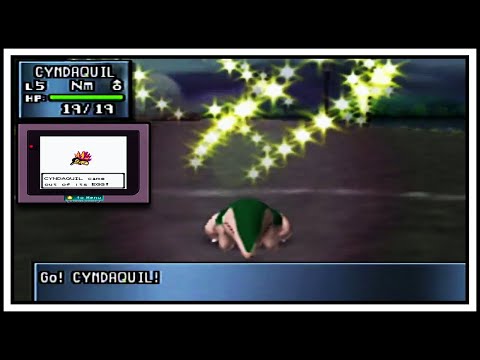 Shiny Cyndaquil LIVE Reaction in Pokemon Crystal and Pokemon Stadium 2 (N64)