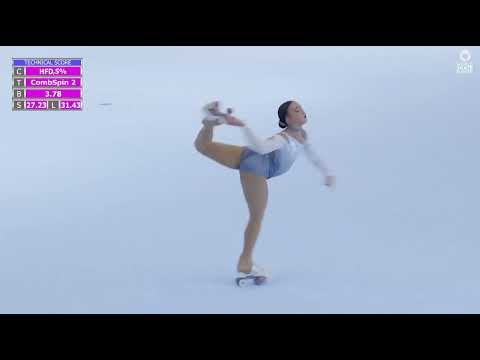 CINTIA ABREU (POR) - Europeo 2025 - 5º place, cadet ladies (short program)