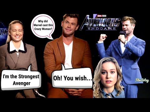 Avengers: Endgame | Chris Hemsworth and Brie Larson  Funny Feud Moments | 2019
