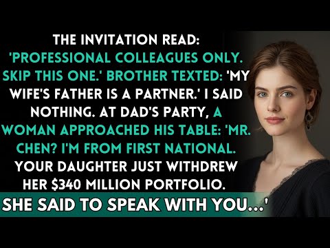 My Dad's Retirement Party Said "Don't Come" — Then The Bank President Found Him