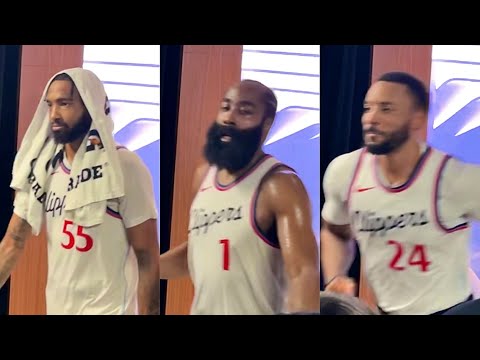 James Harden, Norman Powell Immediately After Win Against Raptors