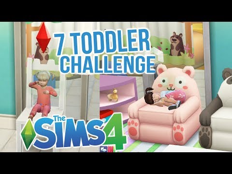 BABY SITTERS HELP ME!! 7 TODDLER CHALLENGE! THE SIMS 4 #4